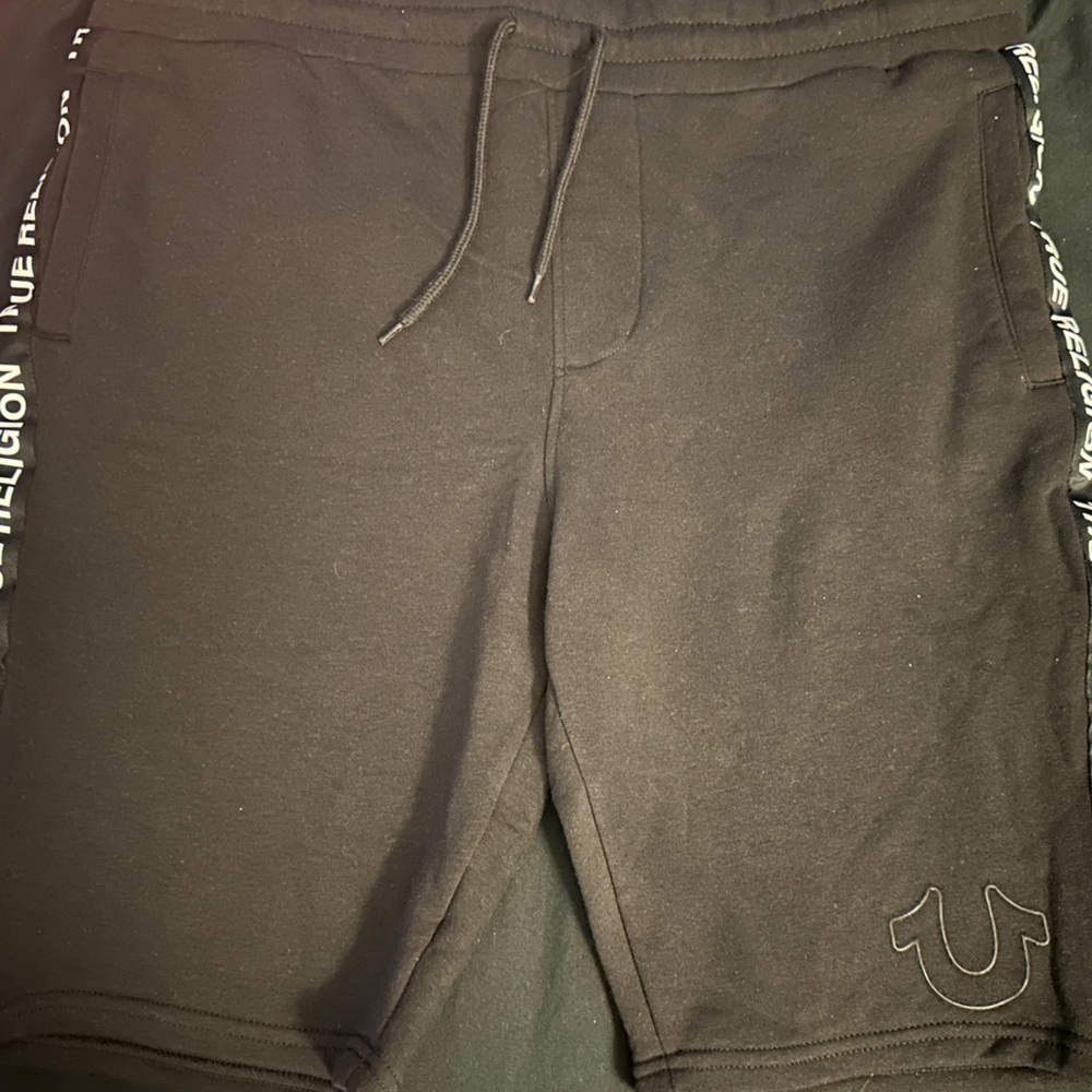 True Religion Black Shorts NWT